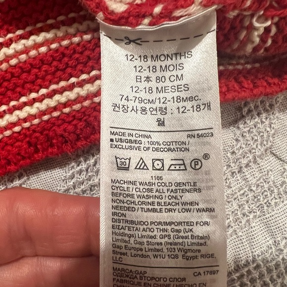 Whale garter hoodie sweater from GAP - Picture 6 of 6